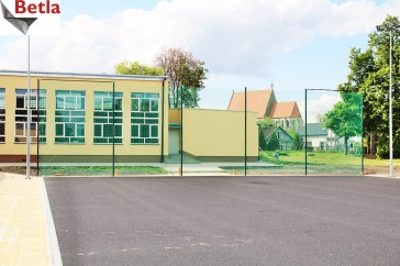 Siatki Miastko - Siatka na ogrodzenie szkolnego boiska, polipropylenowa dla terenów Miastka